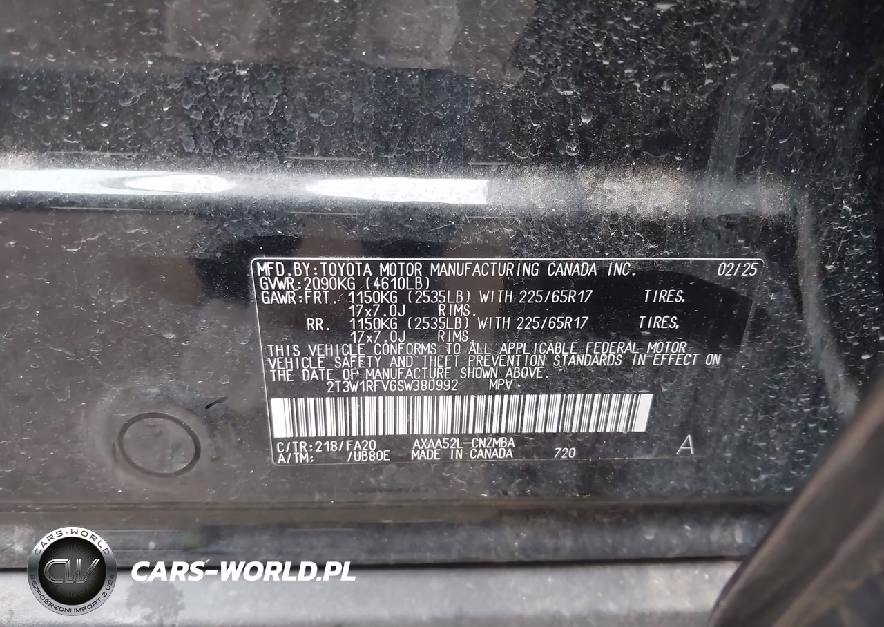2025 Toyota Rav4 Xle VIN:2T3W1RFV6SW380992 - 9