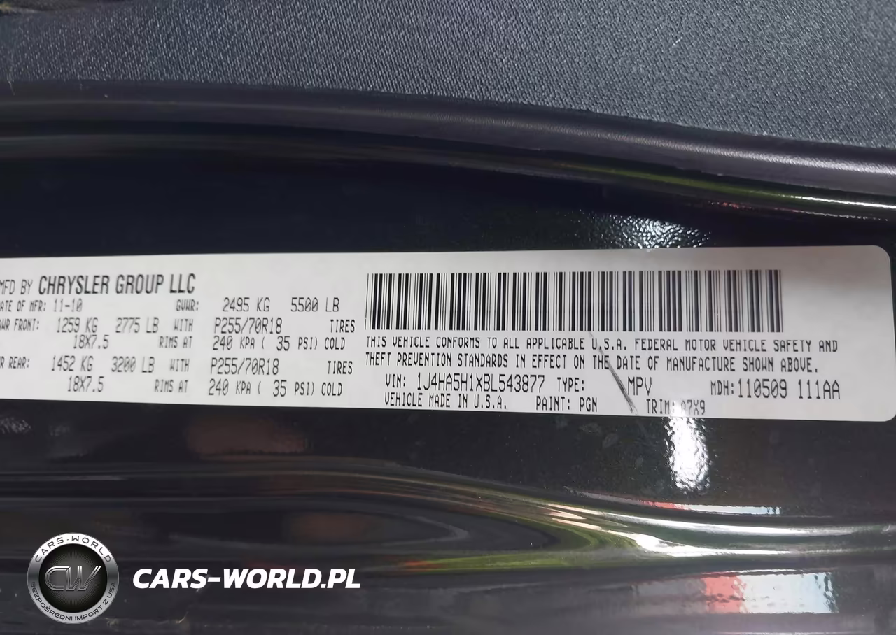 2011 Jeep Wrangler Unlimited Sahara VIN:1J4HA5H1XBL543877 - 9