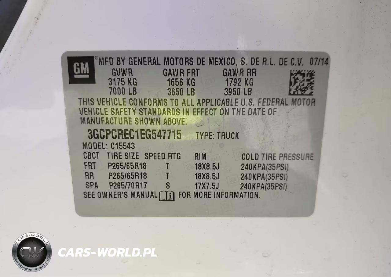 2014 Chevrolet Silverado 1500 Lt VIN:3GCPCREC1EG547715 - 9