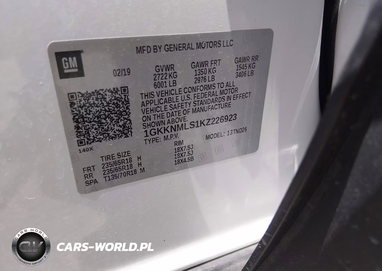 2019 GMC Acadia Slt-1 VIN:1GKKNMLS1KZ226923 - 9