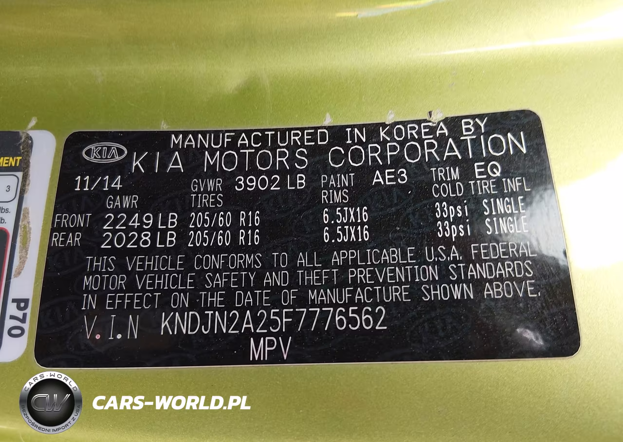 2015 Kia Soul VIN:KNDJN2A25F7776562 - 9