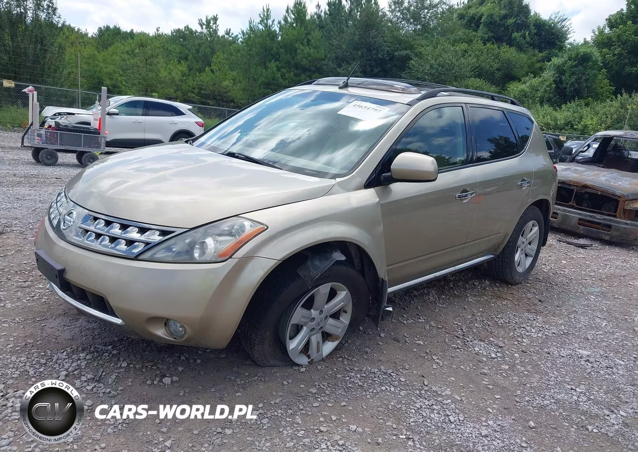2006 Nissan Murano Sl VIN:JN8AZ08T16W426587 - 2
