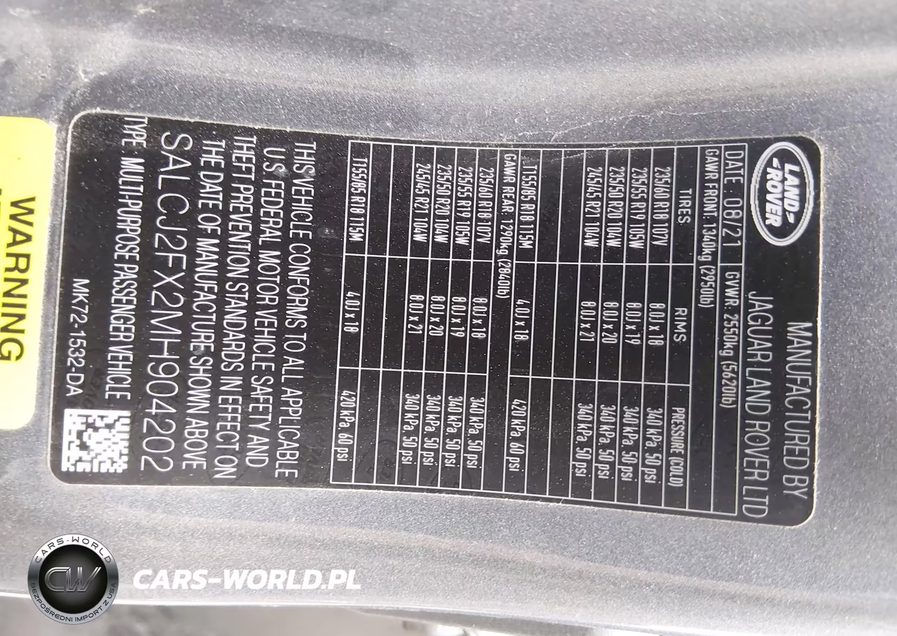 2021 Land Rover Discovery Sport S VIN:SALCJ2FX2MH904202 - 9