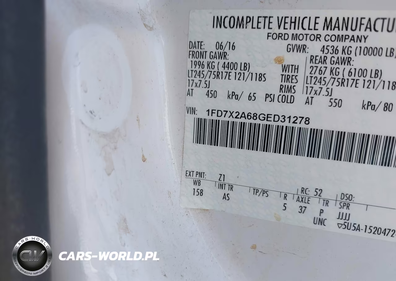 2016 Ford F-250 Xl VIN:1FD7X2A68GED31278 - 9