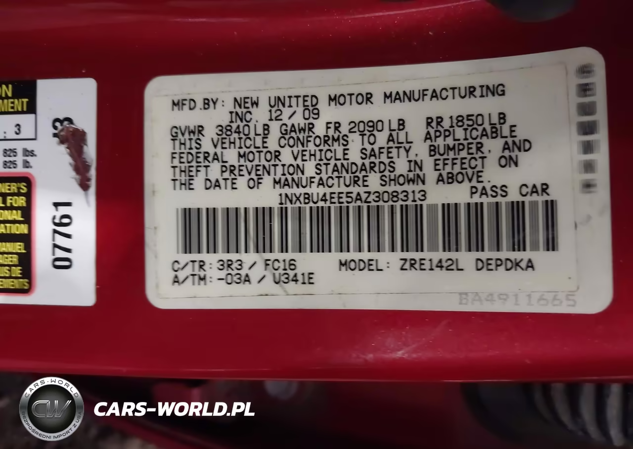 2010 Toyota Corolla Le VIN:1NXBU4EE5AZ308313 - 9