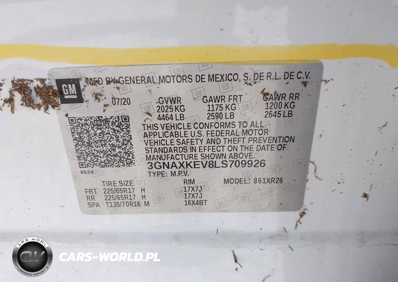 2020 Chevrolet Equinox Fwd Lt 1.5L Turbo VIN:3GNAXKEV8LS709926 - 9