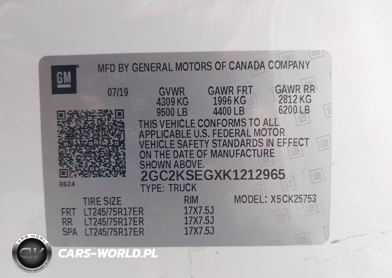 2019 Chevrolet Silverado 2500Hd Lt VIN:2GC2KSEGXK1212965 - 9