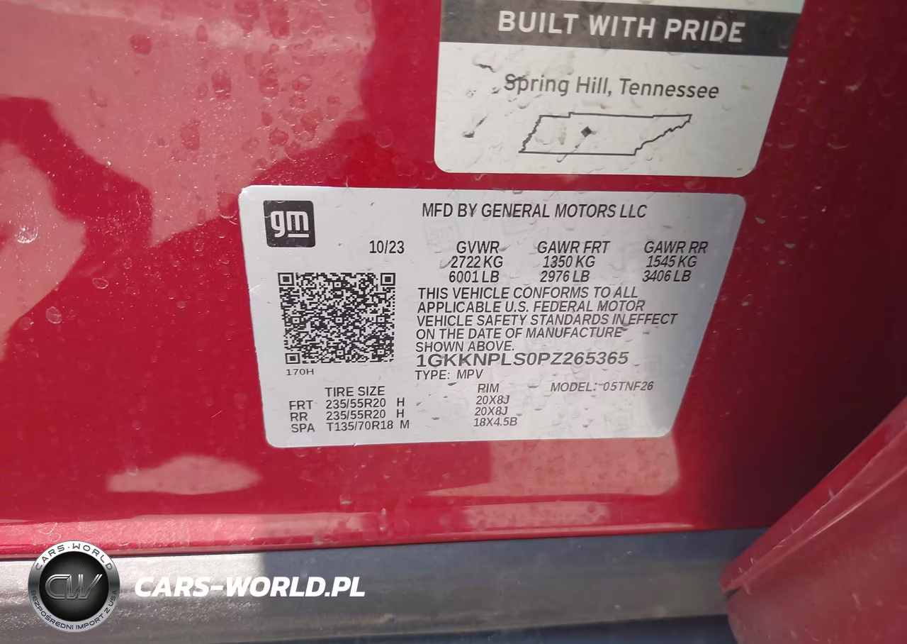 2023 GMC Acadia Fwd Denali VIN:1GKKNPLS0PZ265365 - 9