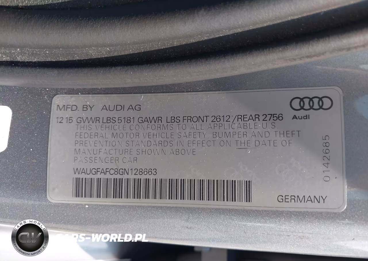2016 Audi A6 2.0T Premium Plus VIN:WAUGFAFC8GN128663 - 9
