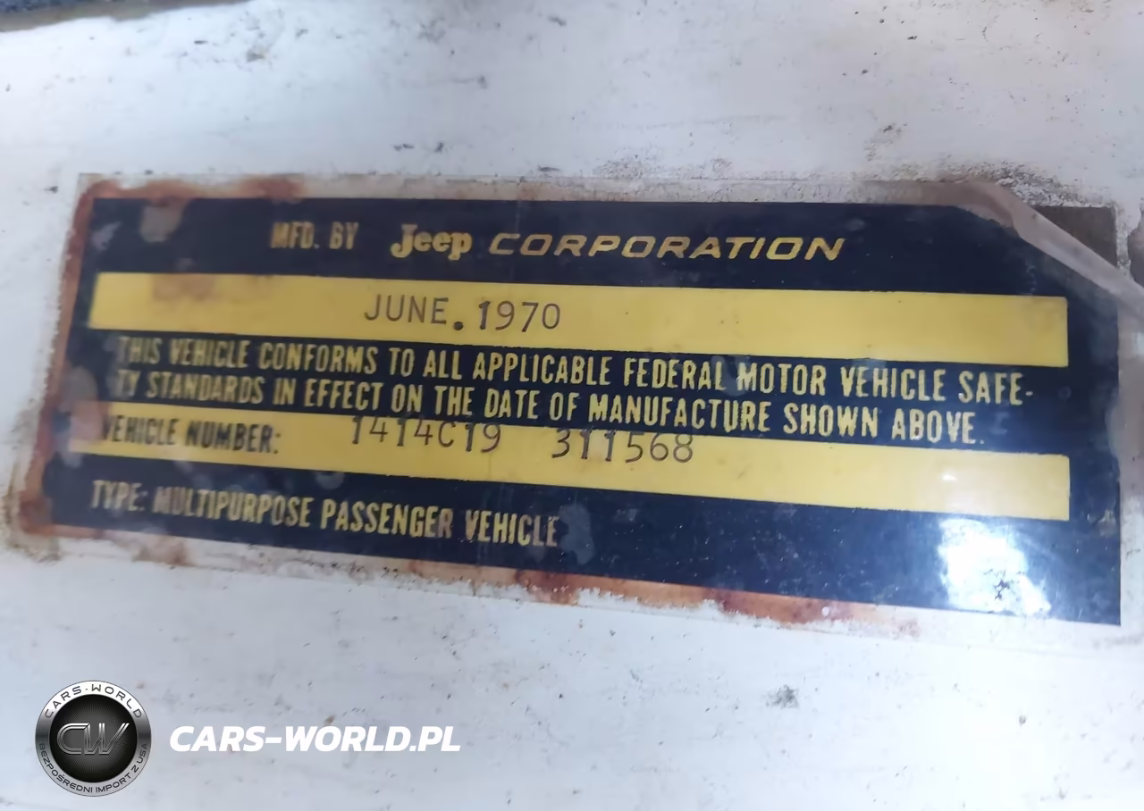 1970 Jeep Wagoneer VIN:1414C19311568 - 9