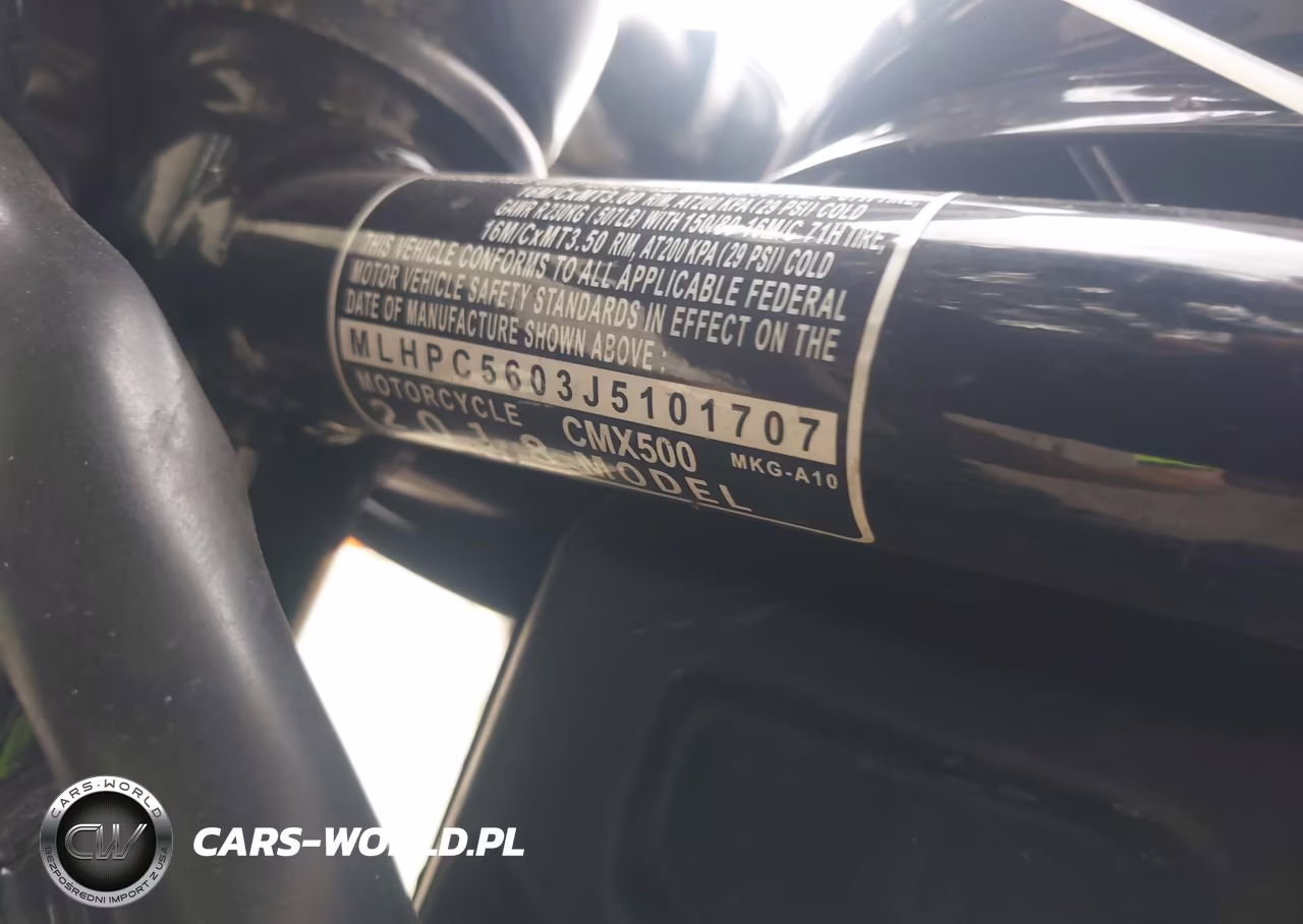 2018 Honda Cmx500 VIN:MLHPC5603J5101707 - 10