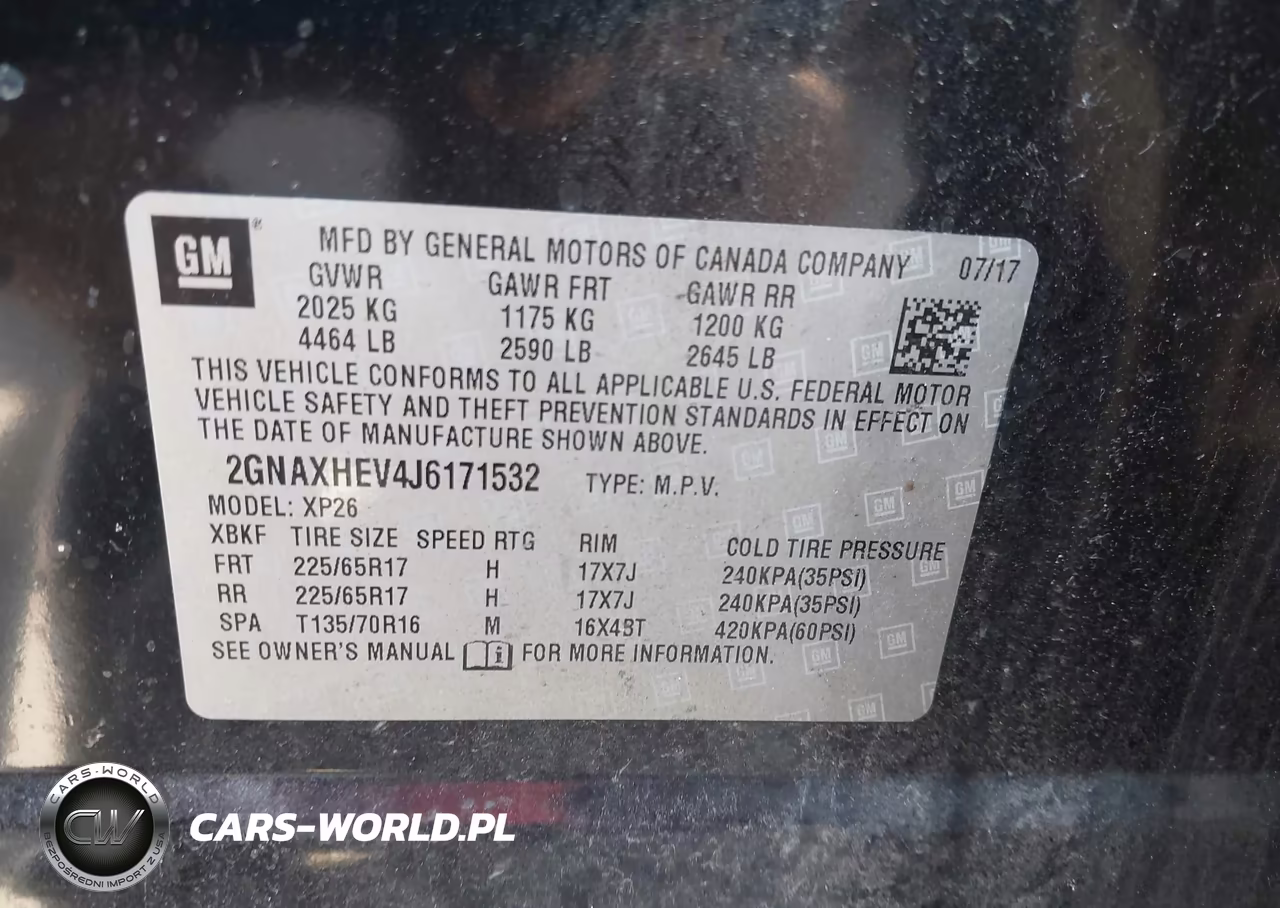 2018 Chevrolet Equinox Ls VIN:2GNAXHEV4J6171532 - 9