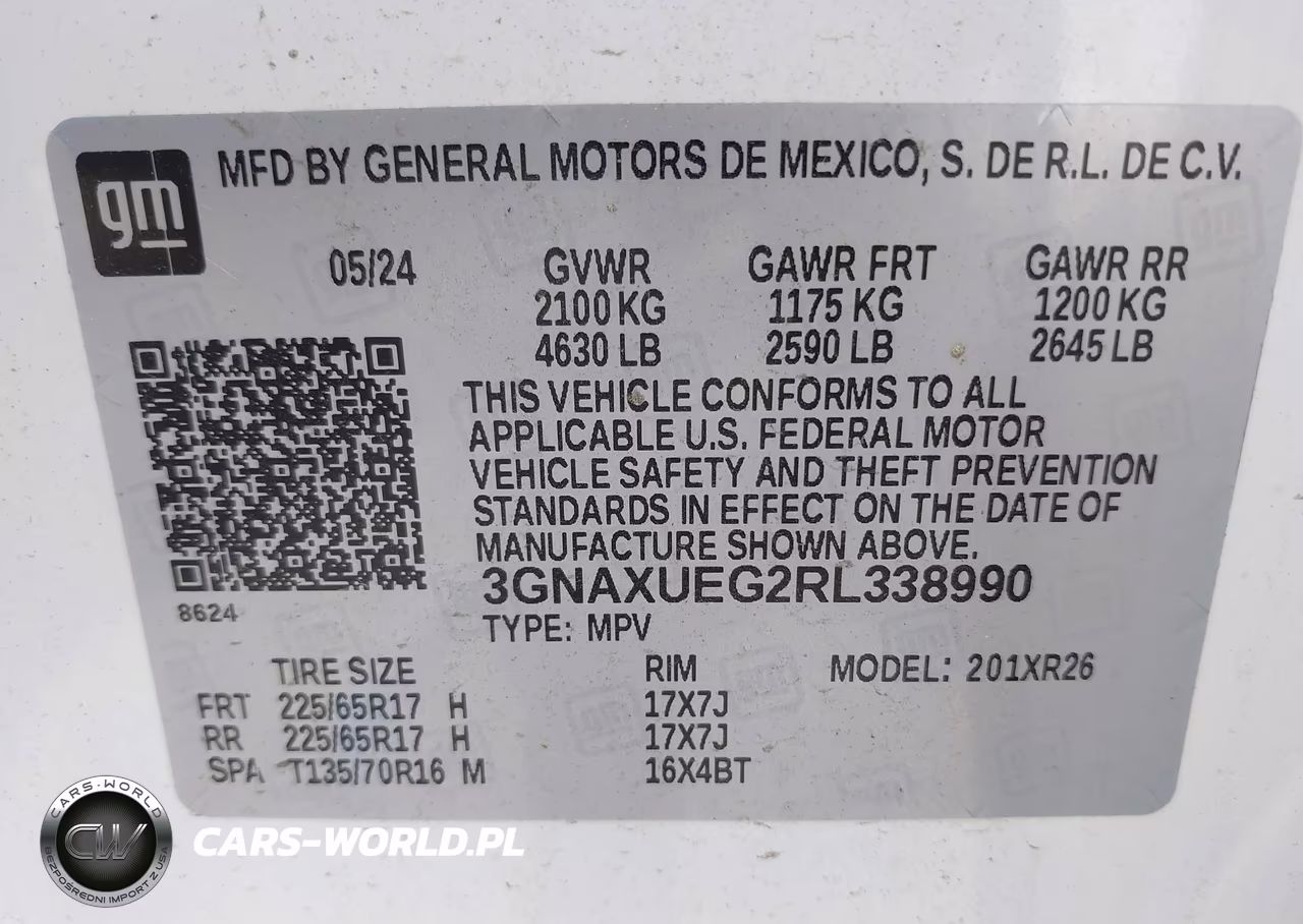 2024 Chevrolet Equinox Awd Lt VIN:3GNAXUEG2RL338990 - 9