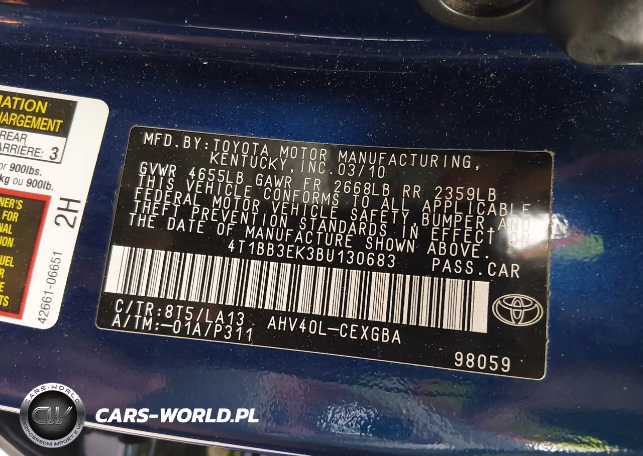 2011 Toyota Camry Hybrid VIN:4T1BB3EK3BU130683 - 9