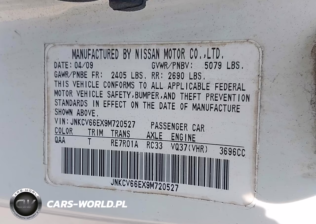 2009 Infiniti G37 VIN:JNKCV66EX9M720527 - 9