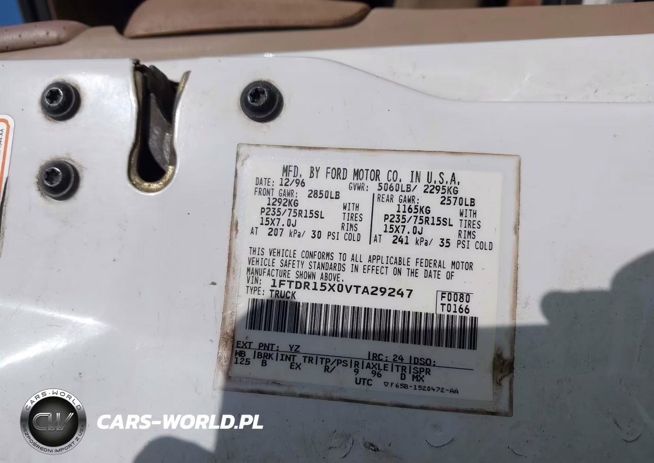 1997 Ford Ranger Splash-Stx-Xlt VIN:1FTDR15X0VTA29247 - 9