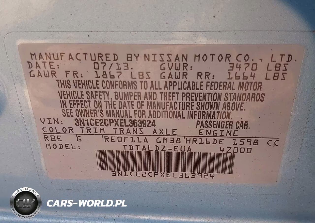 2014 Nissan Versa Note Sv VIN:3N1CE2CPXEL363924 - 9