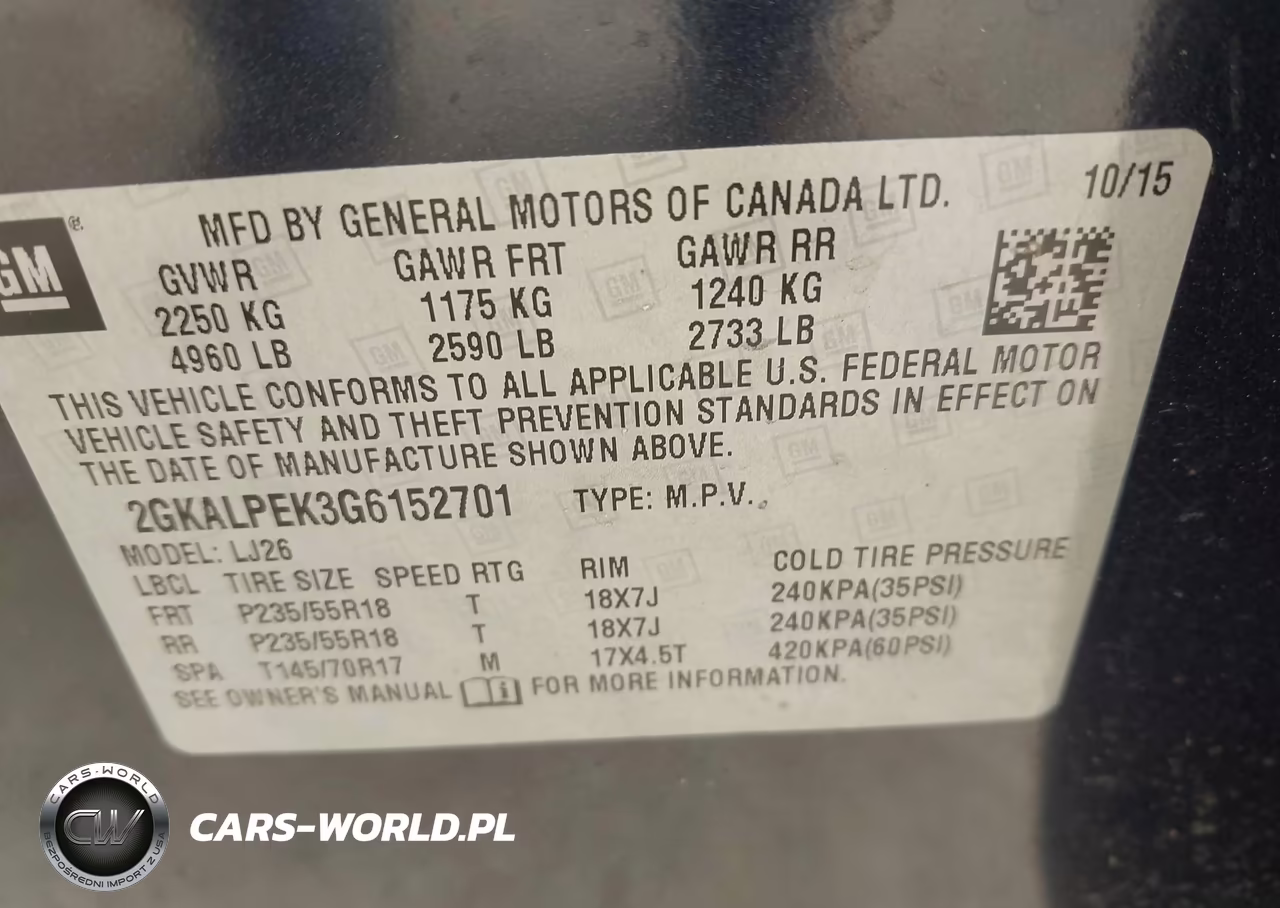 2016 GMC Terrain Slt VIN:2GKALPEK3G6152701 - 9