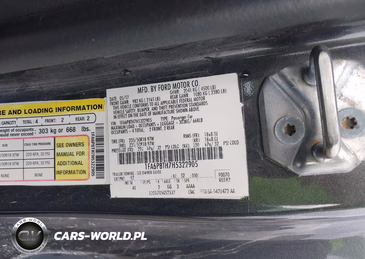 2017 Ford Mustang Ecoboost VIN:1FA6P8TH7H5322905 - 9