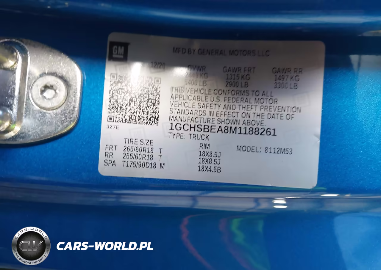 2021 Chevrolet Colorado 2Wd Long Box Wt VIN:1GCHSBEA8M1188261 - 9