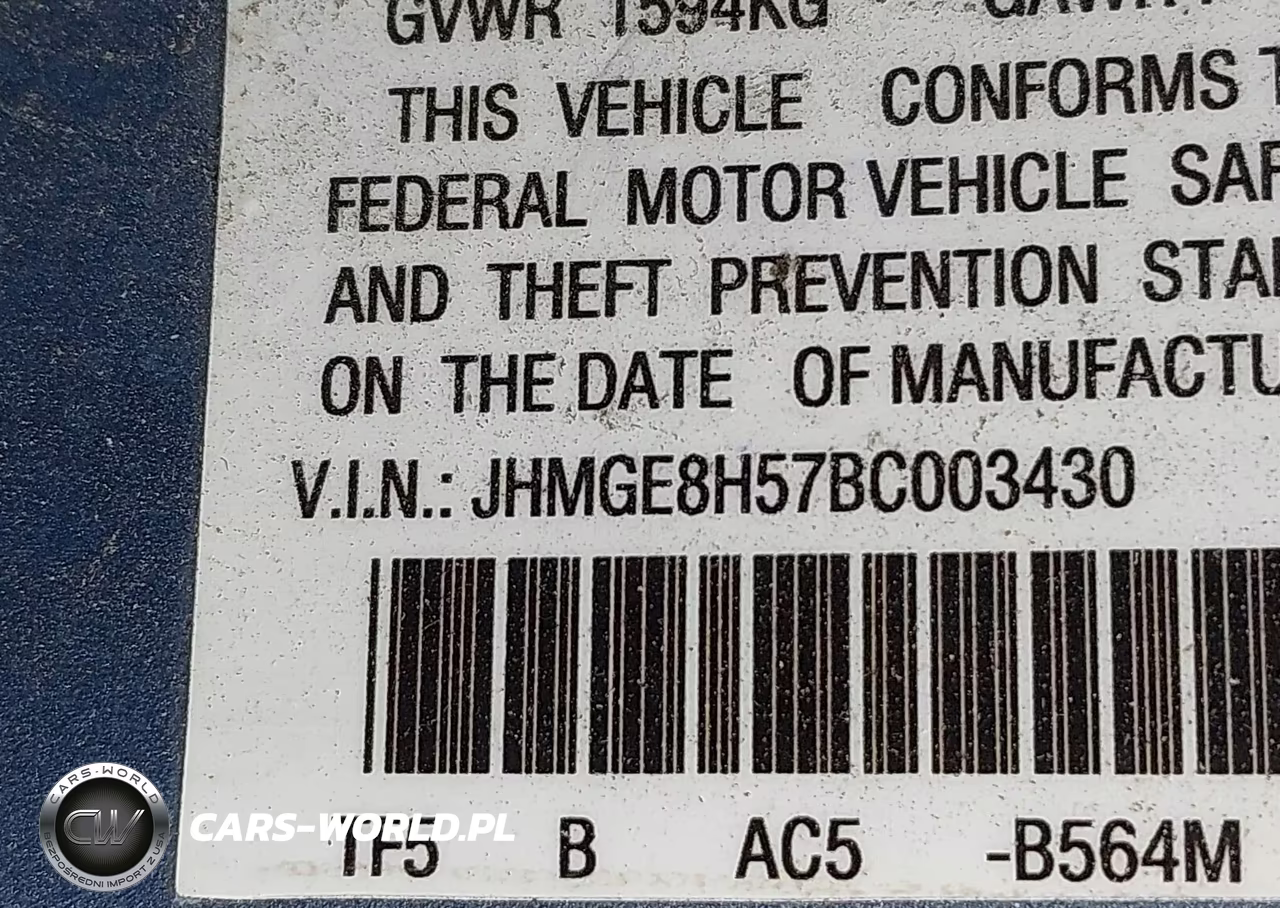 2011 Honda Fit Sport VIN:JHMGE8H57BC003430 - 9