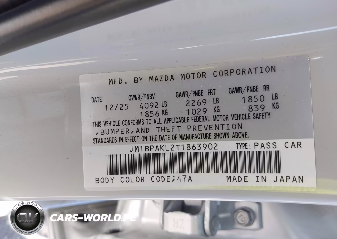 2026 Mazda Mazda3 2.5 S Select Sport VIN:JM1BPAKL2T1863902 - 9