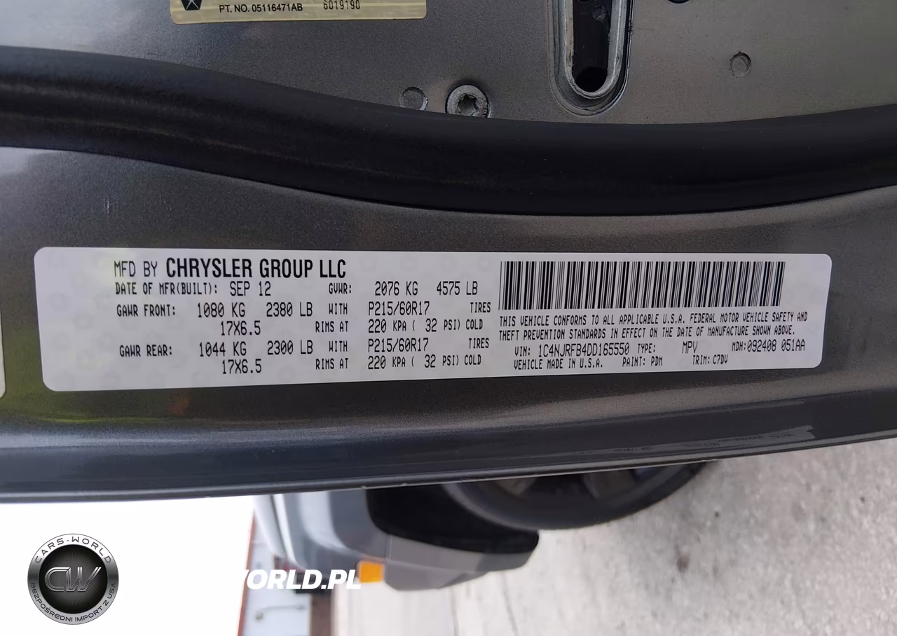 2013 Jeep Patriot Latitude VIN:1C4NJRFB4DD165550 - 9