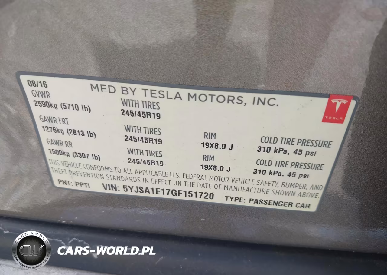 2016 Tesla Model S 60-70-75-85 VIN:5YJSA1E17GF151720 - 9