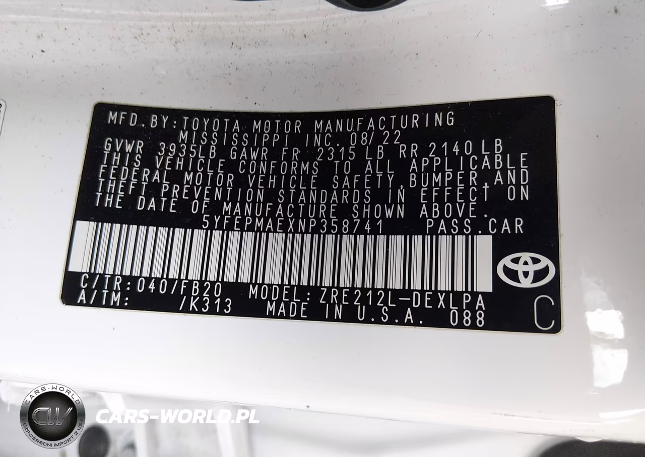 2022 Toyota Corolla Le VIN:5YFEPMAEXNP358741 - 9