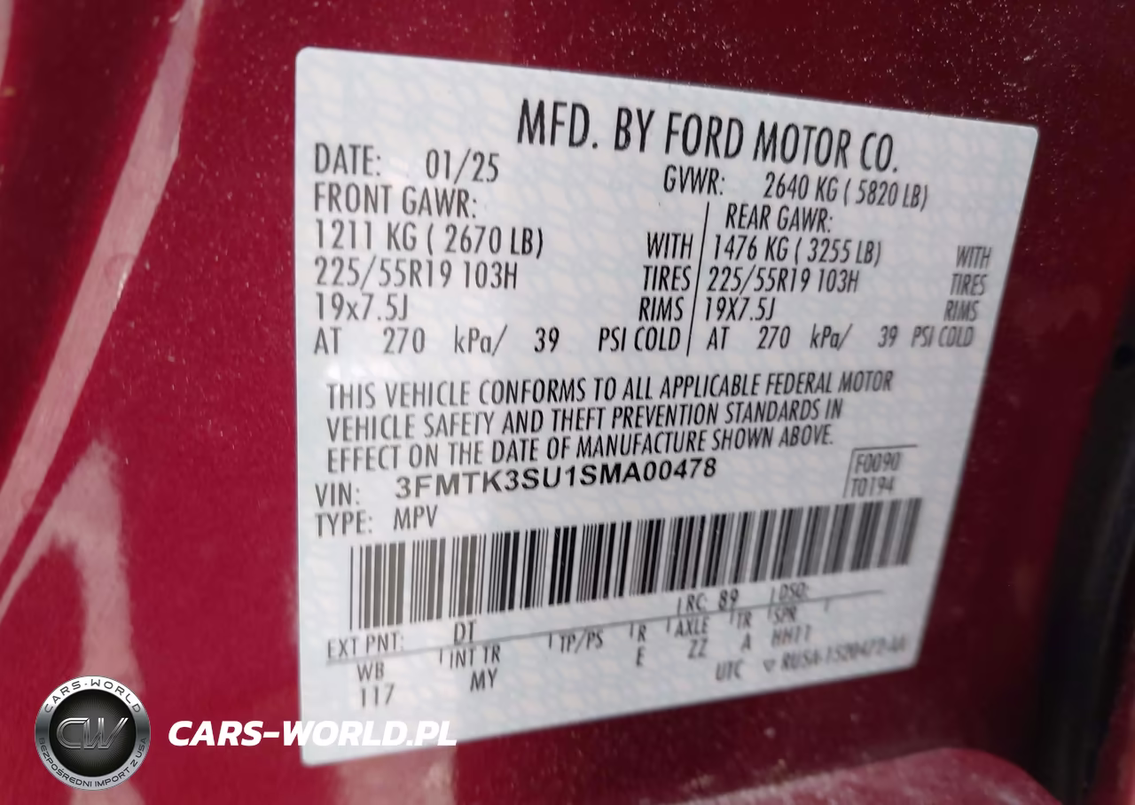 2025 Ford Mustang Mach-E Premium VIN:3FMTK3SU1SMA00478 - 9