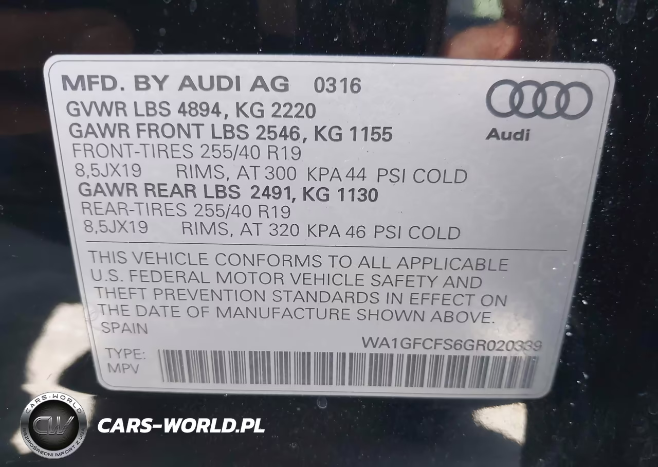 2016 Audi Q3 2.0T Premium Plus VIN:WA1GFCFS6GR020339 - 9