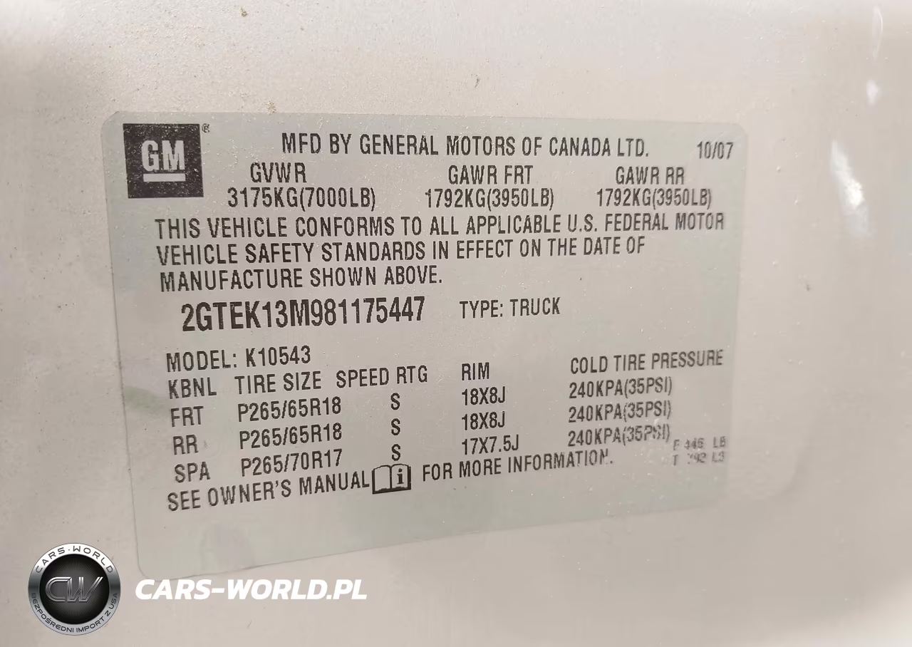 2008 GMC Sierra 1500 Sle2 VIN:2GTEK13M981175447 - 9