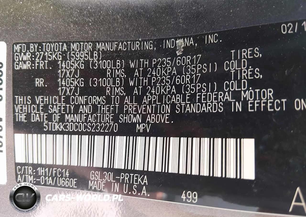 2012 Toyota Sienna Le V6 8 Passenger VIN:5TDKK3DC0CS232270 - 9