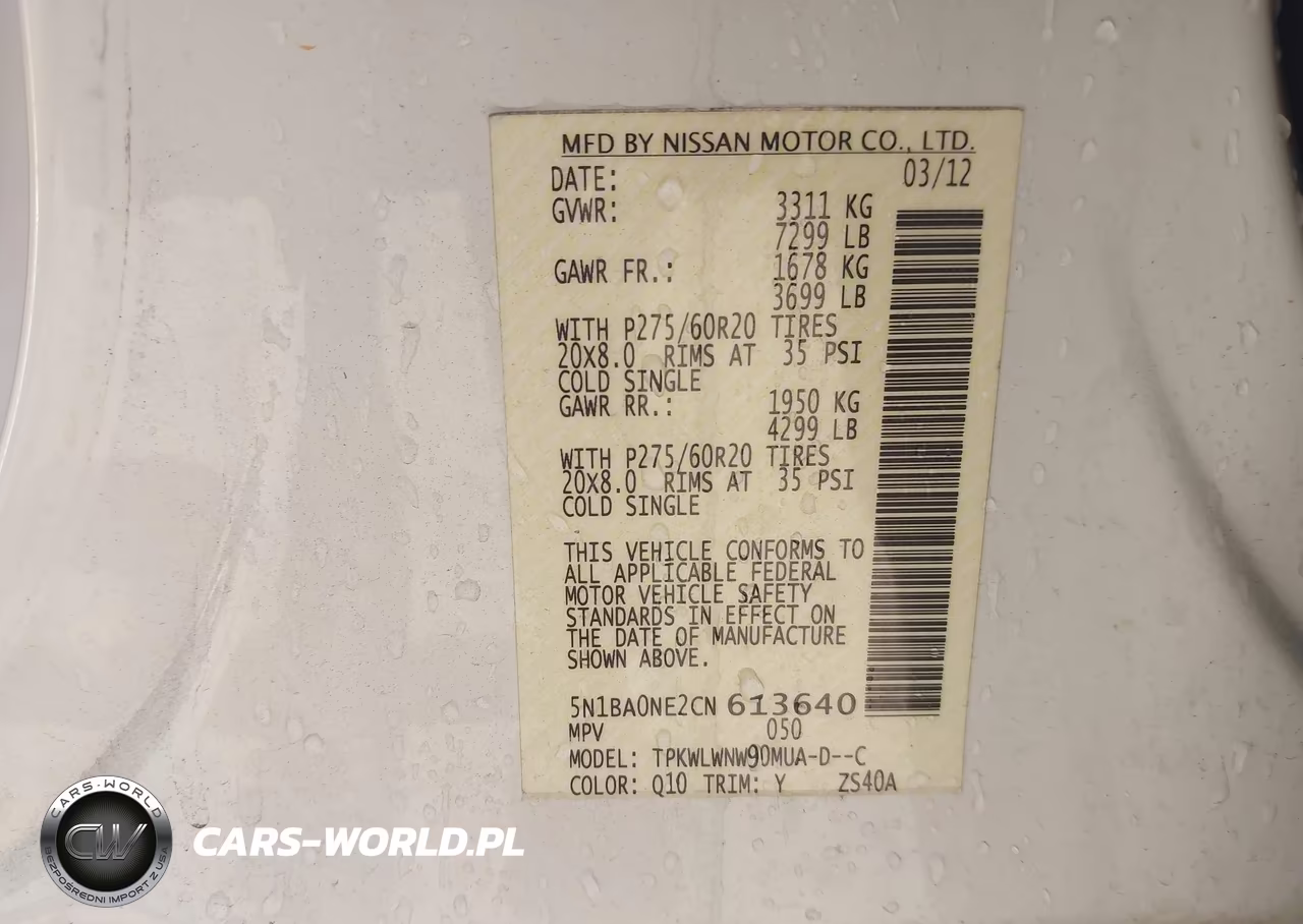 2012 Nissan Armada Platinum VIN:5N1BA0NE2CN613640 - 9