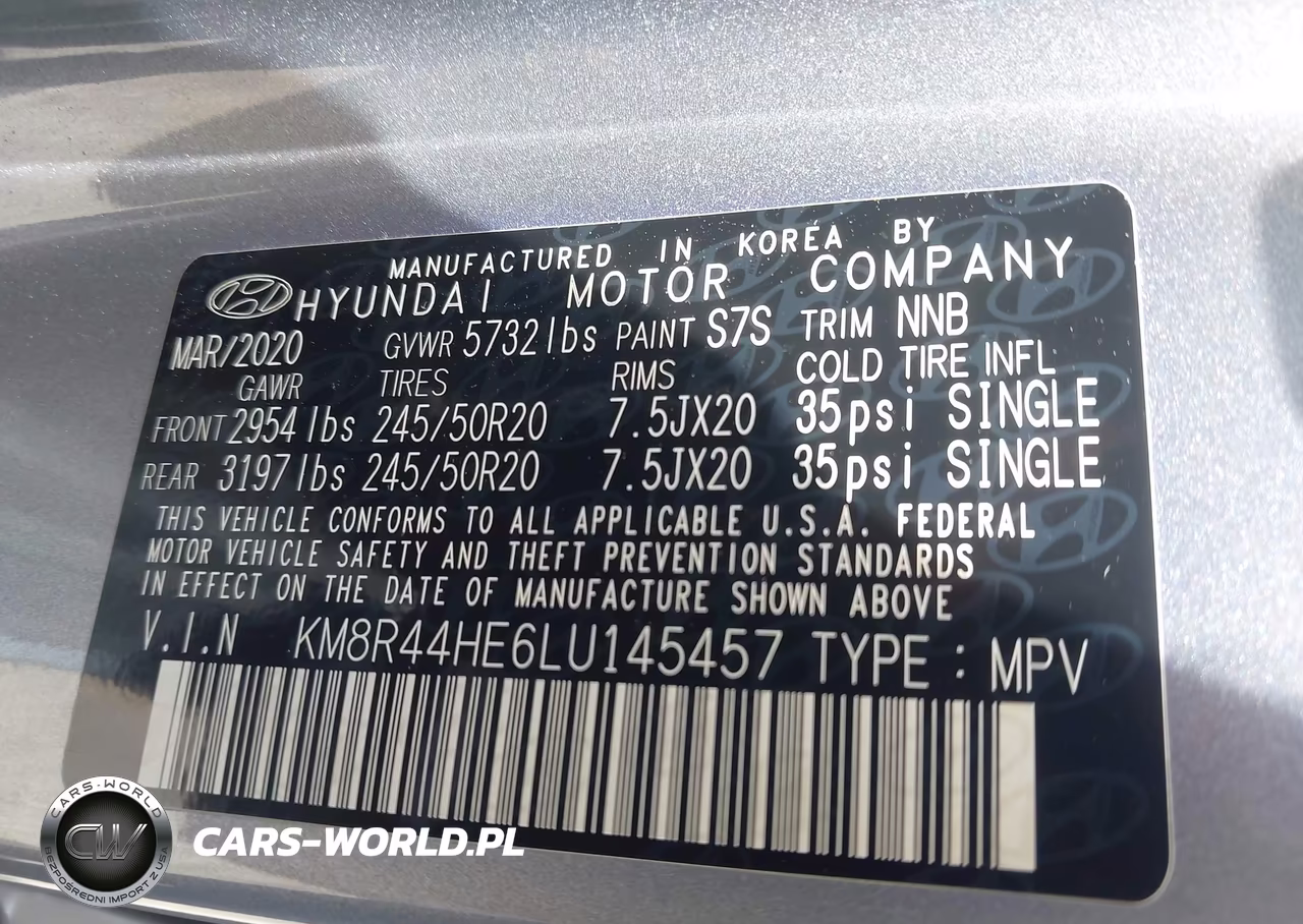 2020 Hyundai Palisade Sel VIN:KM8R44HE6LU145457 - 9