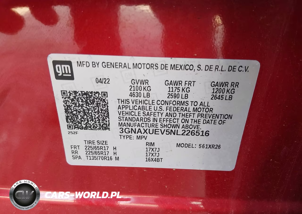 2022 Chevrolet Equinox Awd Lt VIN:3GNAXUEV5NL226516 - 9