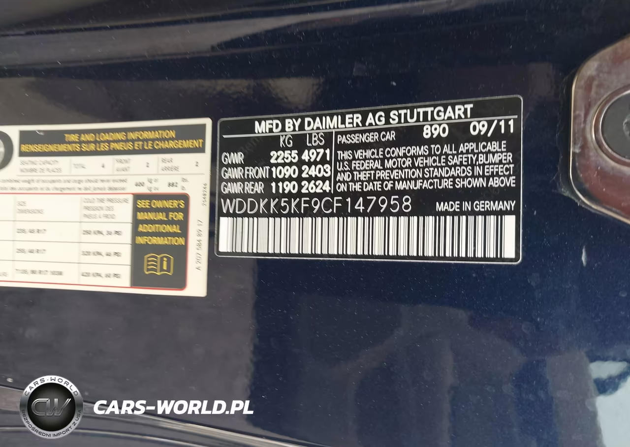 2012 Mercedes-Benz E 350 VIN:WDDKK5KF9CF147958 - 9