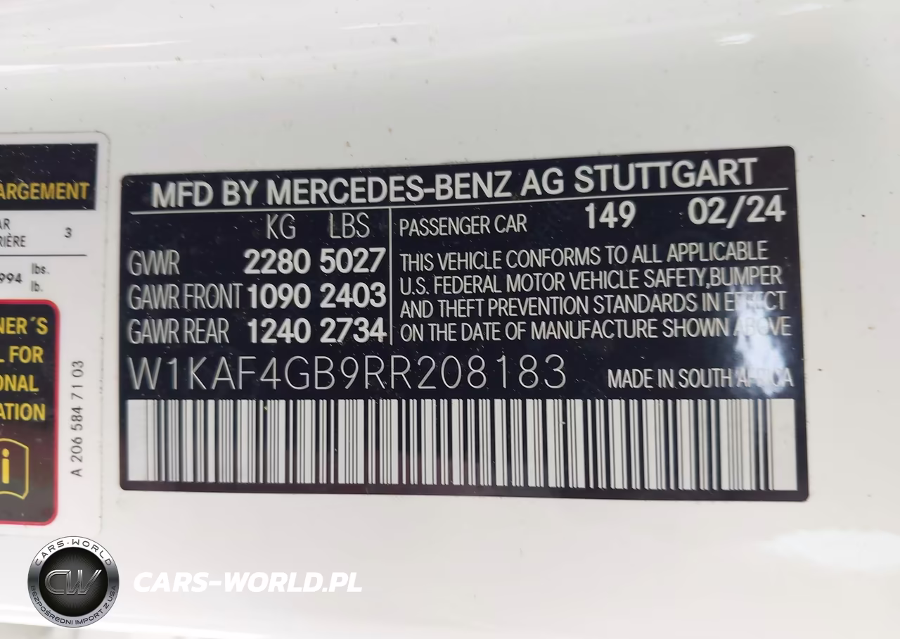 2024 Mercedes-Benz C 300 VIN:W1KAF4GB9RR208183 - 9