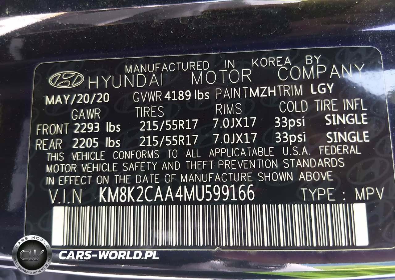 2021 Hyundai Kona Sel VIN:KM8K2CAA4MU599166 - 9