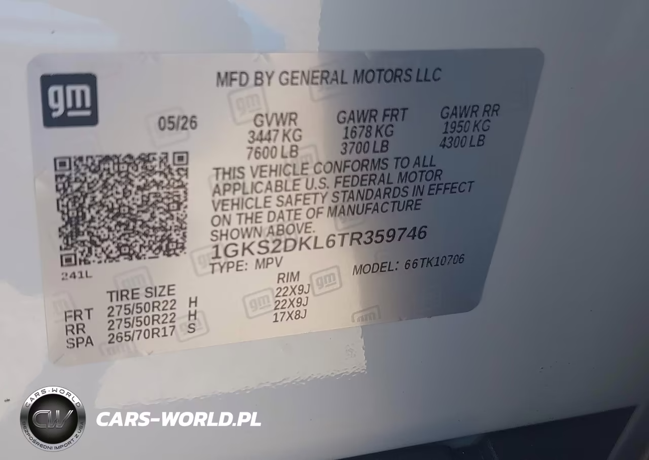 2026 GMC Yukon 4Wd Denali VIN:1GKS2DKL6TR359746 - 9