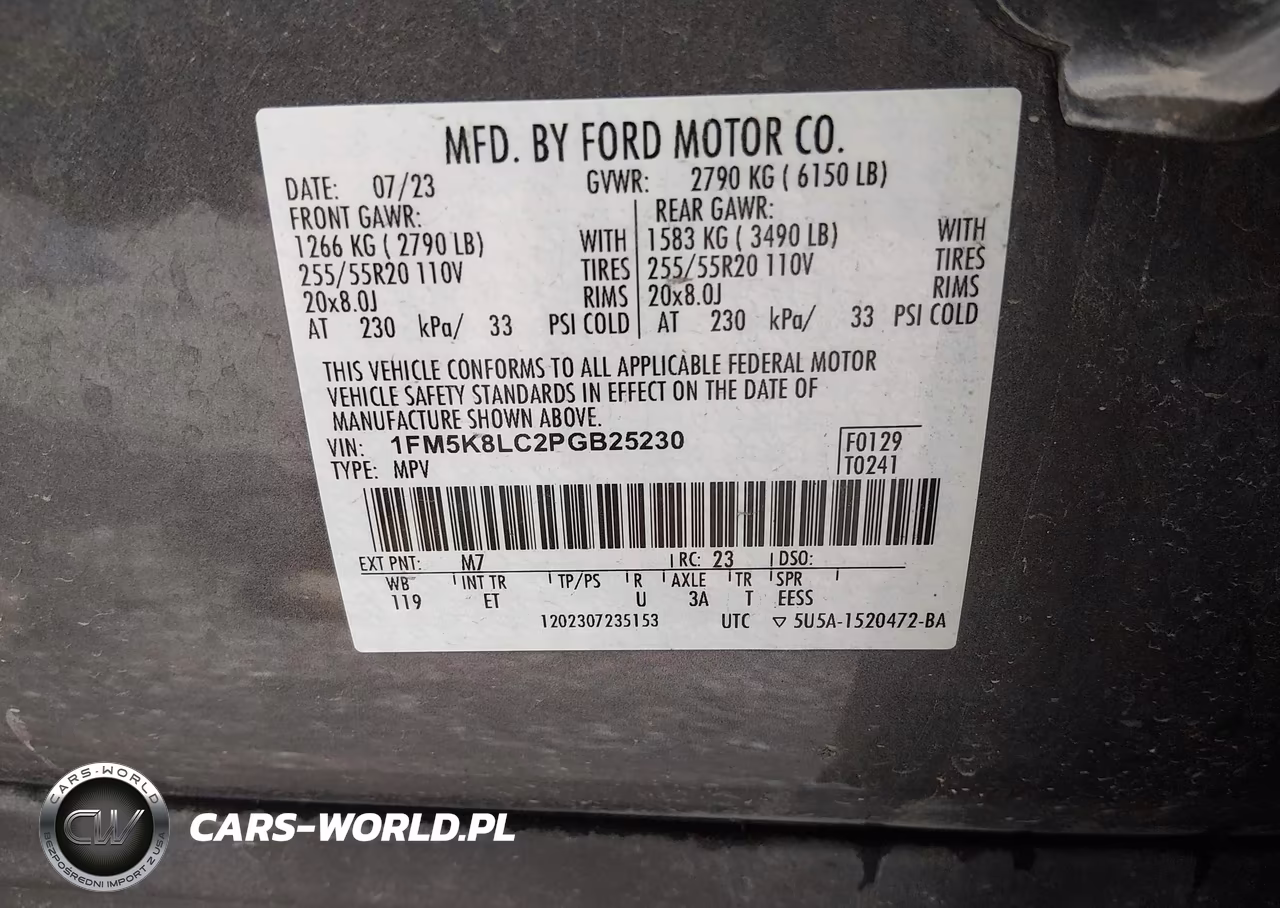 2023 Ford Explorer King Ranch VIN:1FM5K8LC2PGB25230 - 9