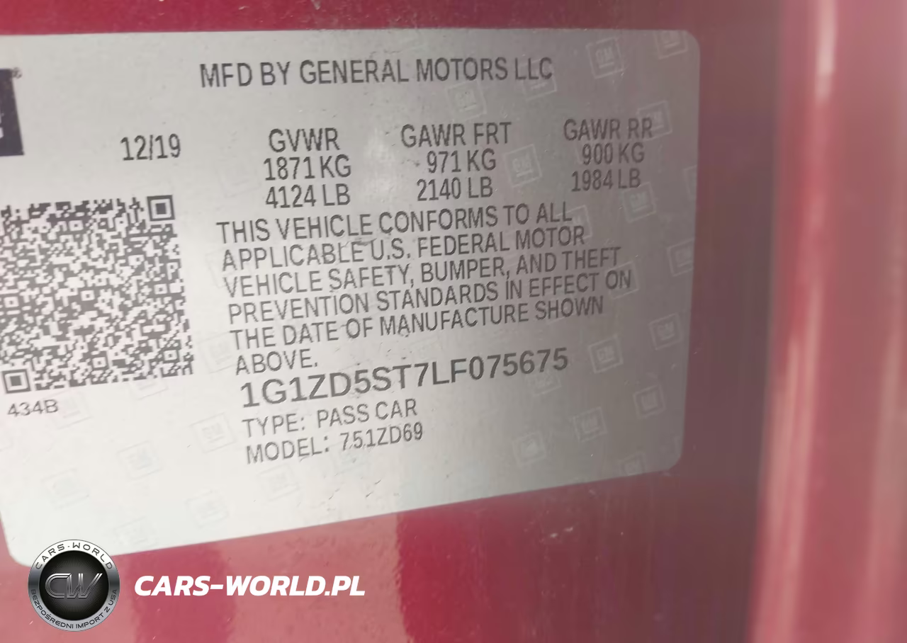 2020 Chevrolet Malibu Fwd Lt VIN:1G1ZD5ST7LF075675 - 9