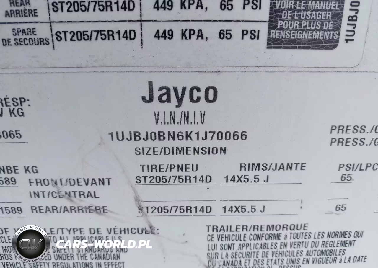 2019 Jayco Jay Feather Series 2 VIN:1UJBJ0BN6K1J70066 - 9