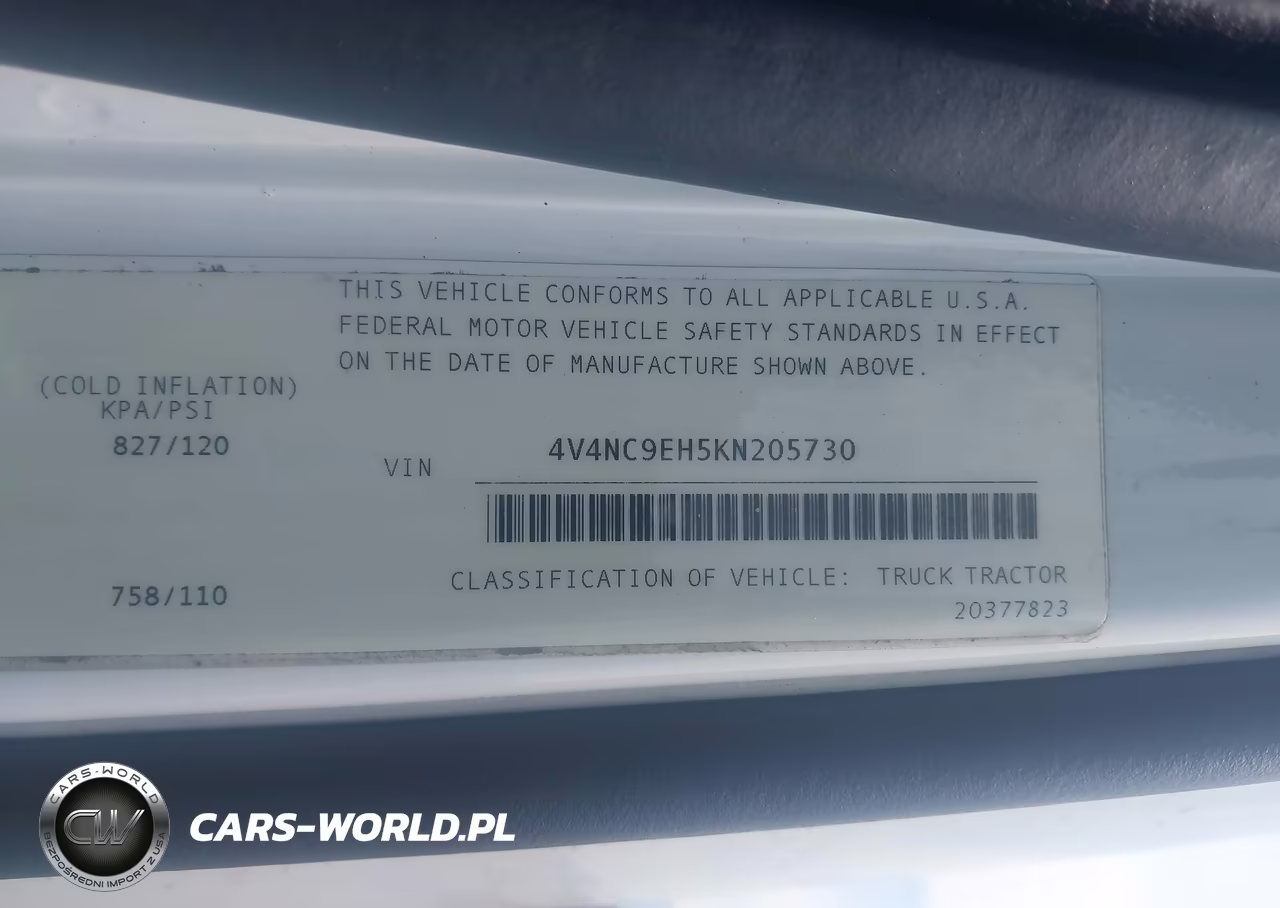 2019 Volvo Vnl VIN:4V4NC9EH5KN205730 - 8