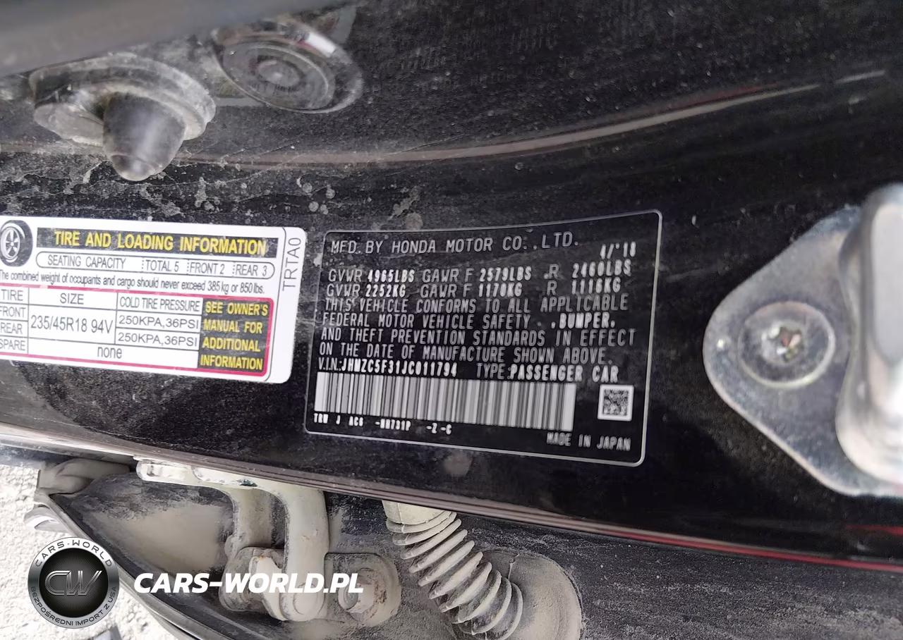 2018 Honda Clarity Plug-In Hybrid Touring VIN:JHMZC5F31JC011794 - 9