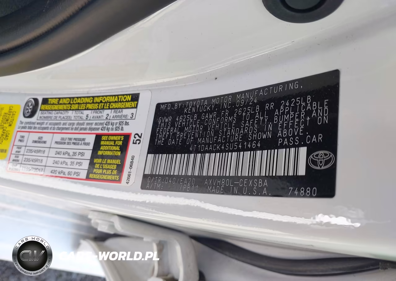 2025 Toyota Camry Se VIN:4T1DAACK4SU541464 - 9
