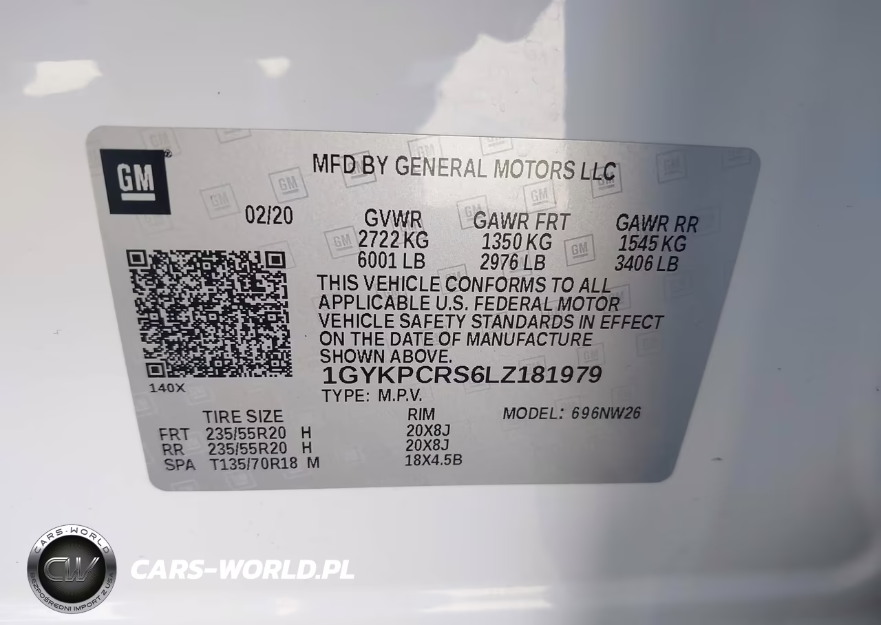 2020 Cadillac Xt6 Fwd Premium Luxury VIN:1GYKPCRS6LZ181979 - 9