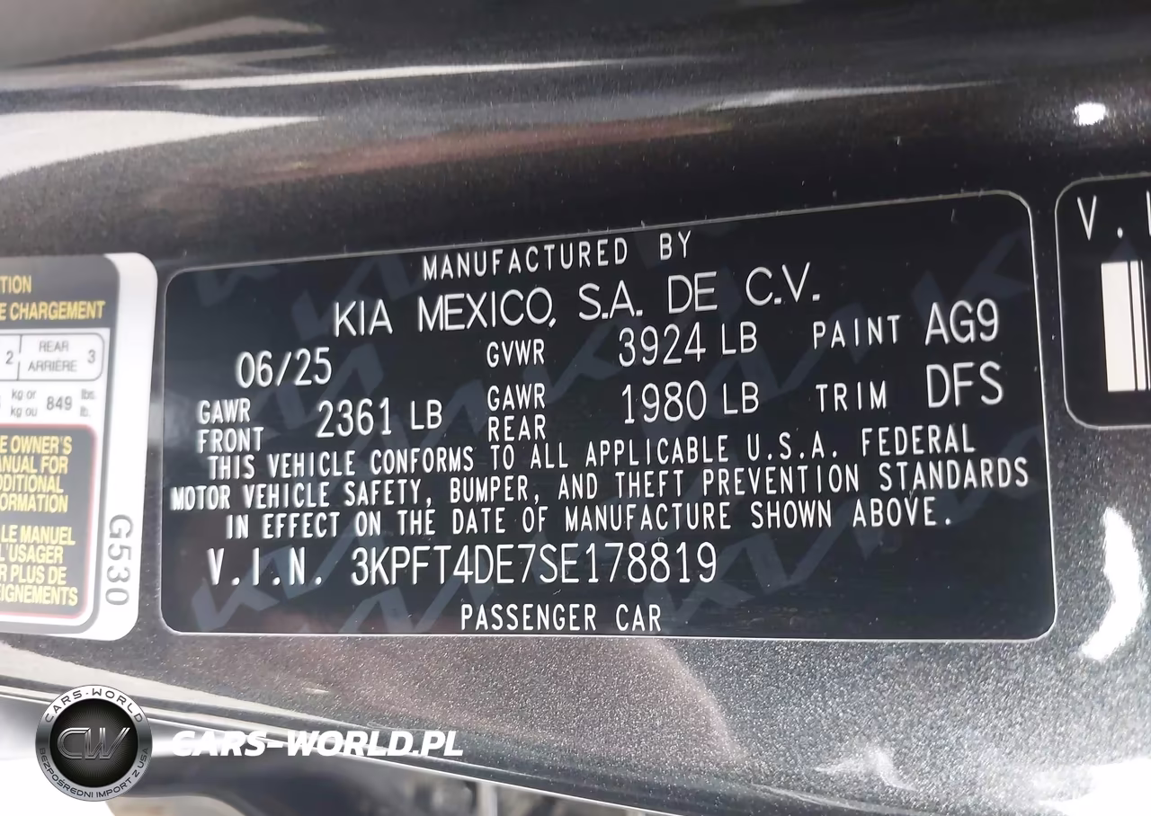 2025 Kia K4 Lx VIN:3KPFT4DE7SE178819 - 9