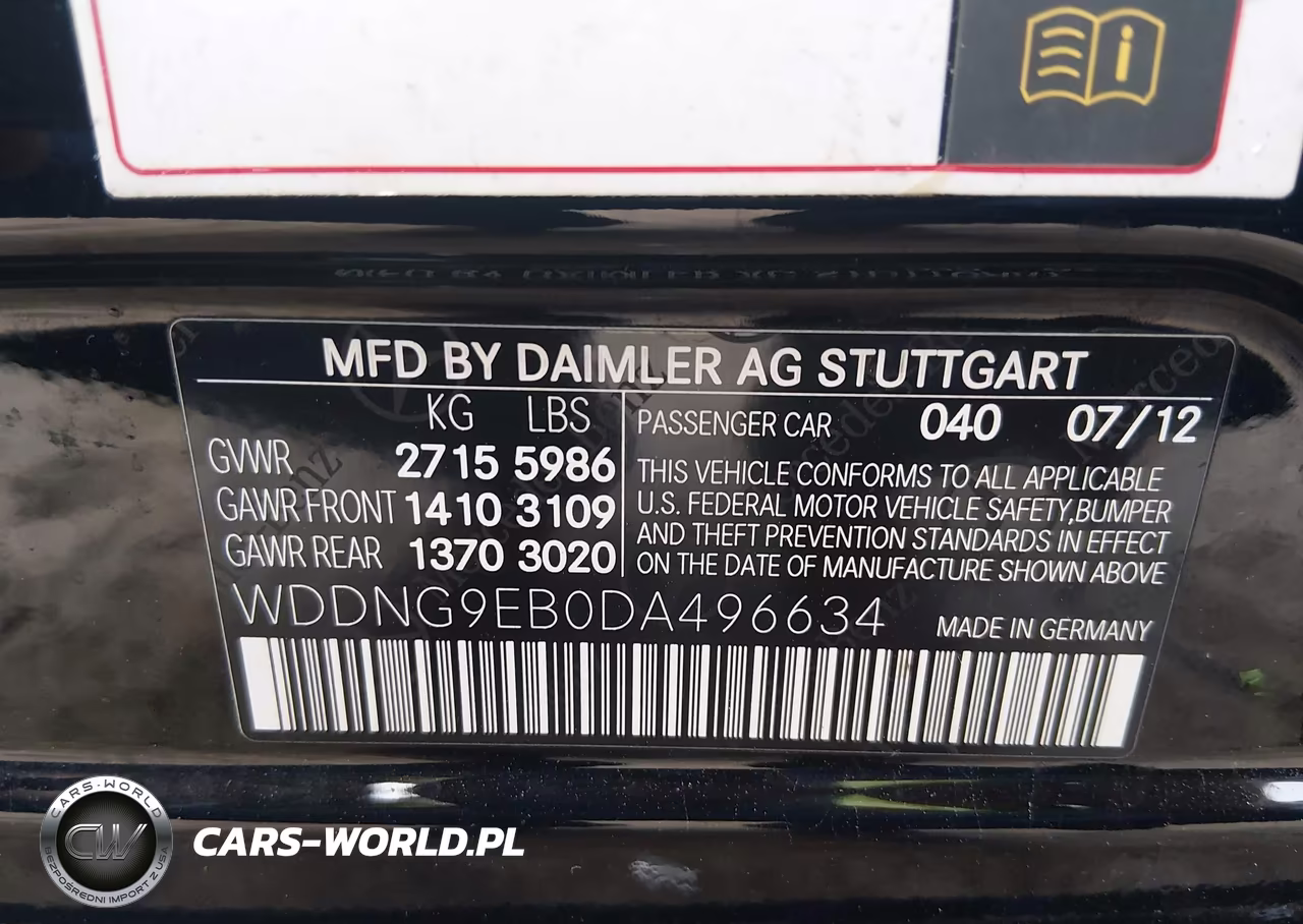 2013 Mercedes-Benz S 550 4Matic VIN:WDDNG9EB0DA496634 - 9