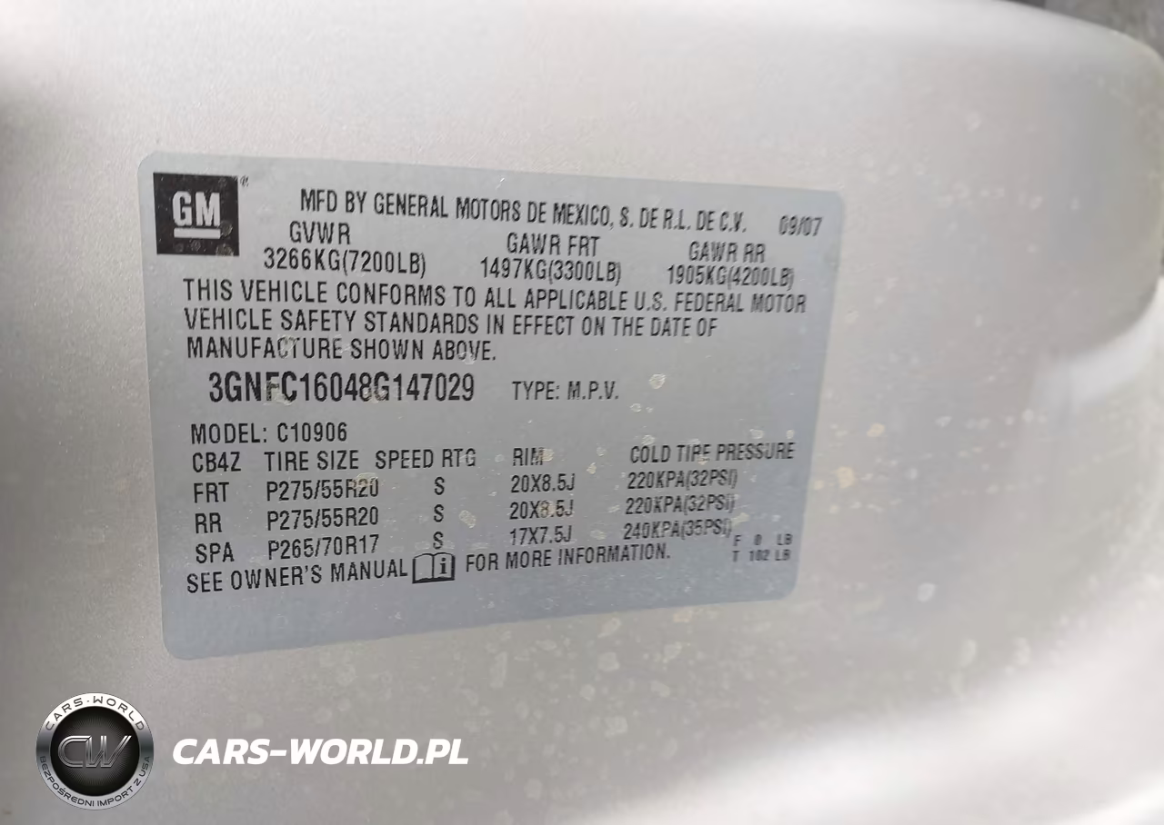 2008 Chevrolet Suburban 1500 Ltz VIN:3GNFC16048G147029 - 9